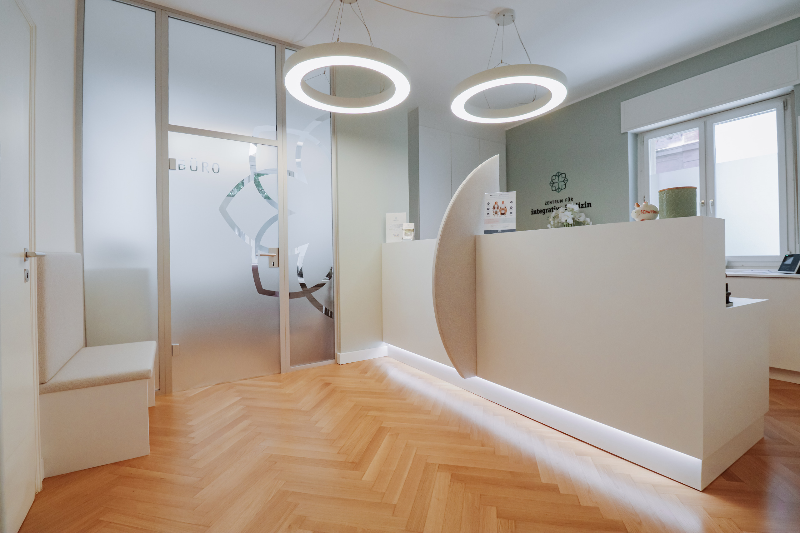 Empfang im Zentrum fuer integrative Medizin Karlsruhe