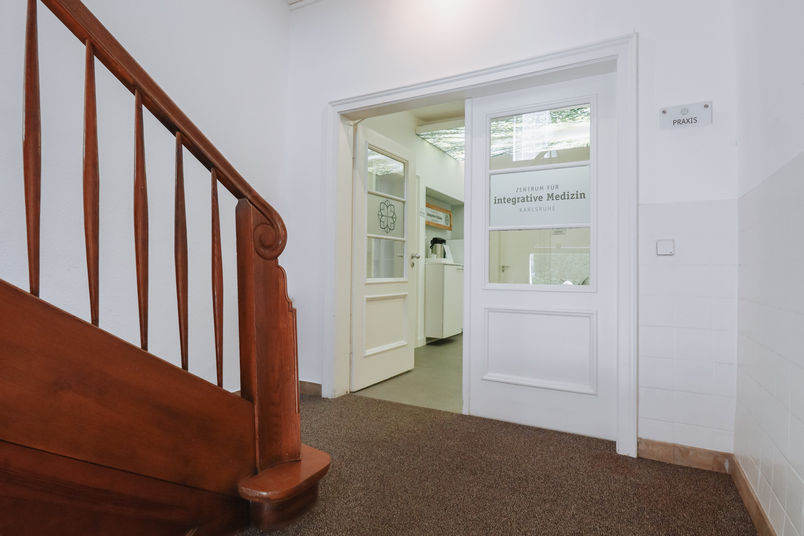 Praxiszugang im Zentrum fuer integrative Medizin Karlsruhe